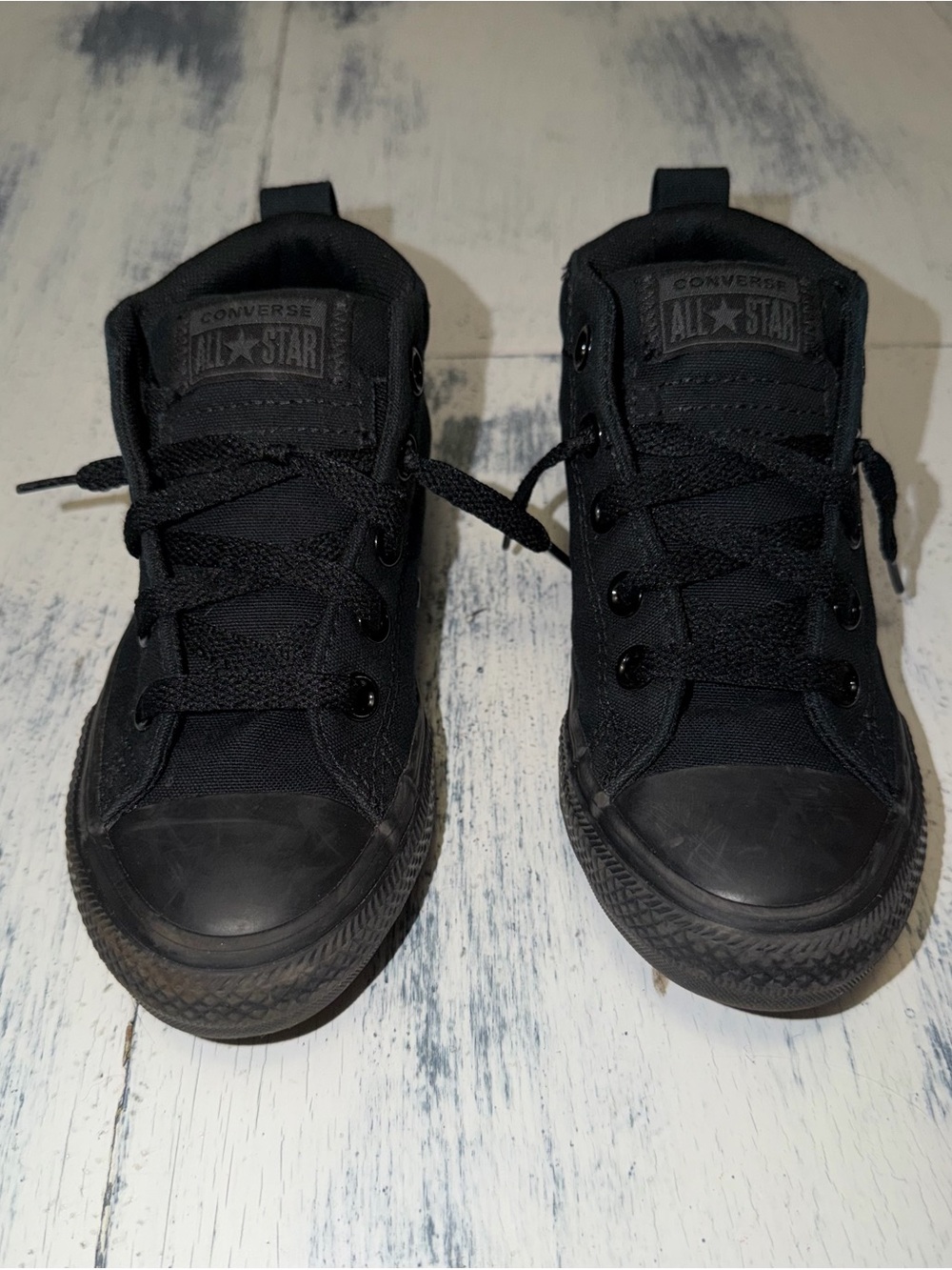 Converse Kids Black Low Top All Star Sneakers